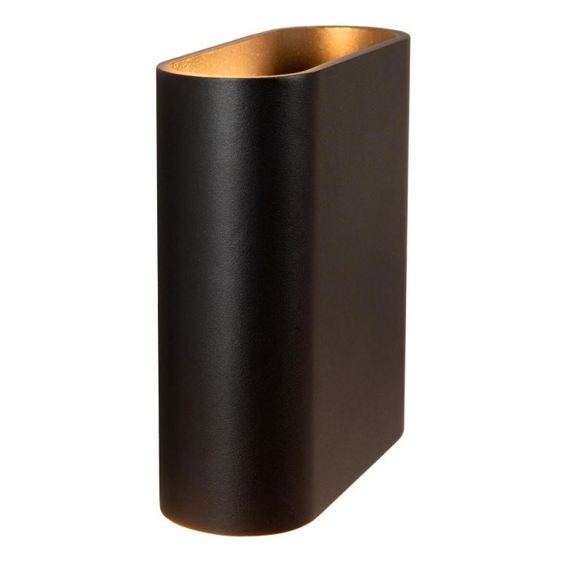 Lucide ATILA - Nástenné svietidlo vnútorné/vonkajšie - LED - 2x5W 2700K - IP54 - čierne